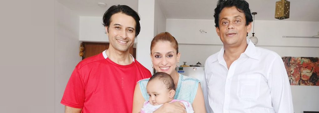A happy family after using mySunar's ear piercing service in Mumbai